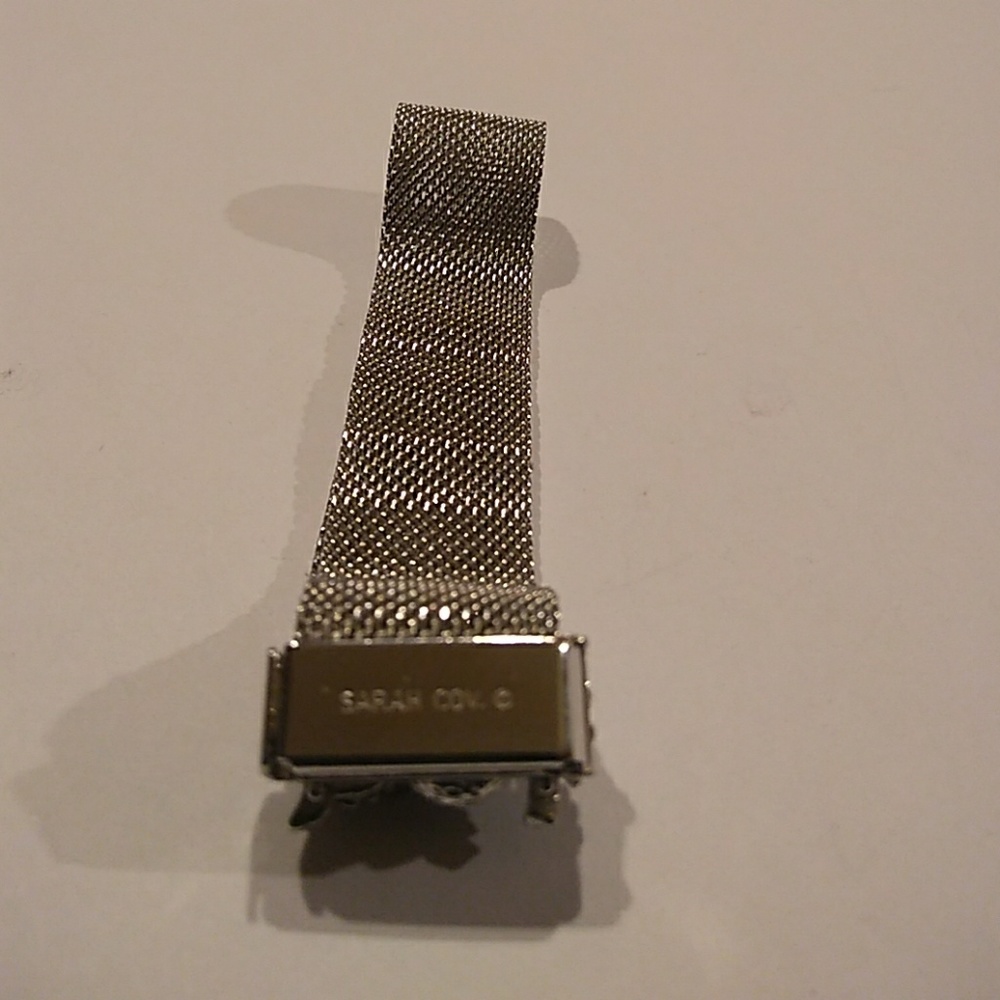 ⏳SALE c.1970s VINTAGE Sarah Cov Owl Mesh Bracelet - Picture 7 of 8